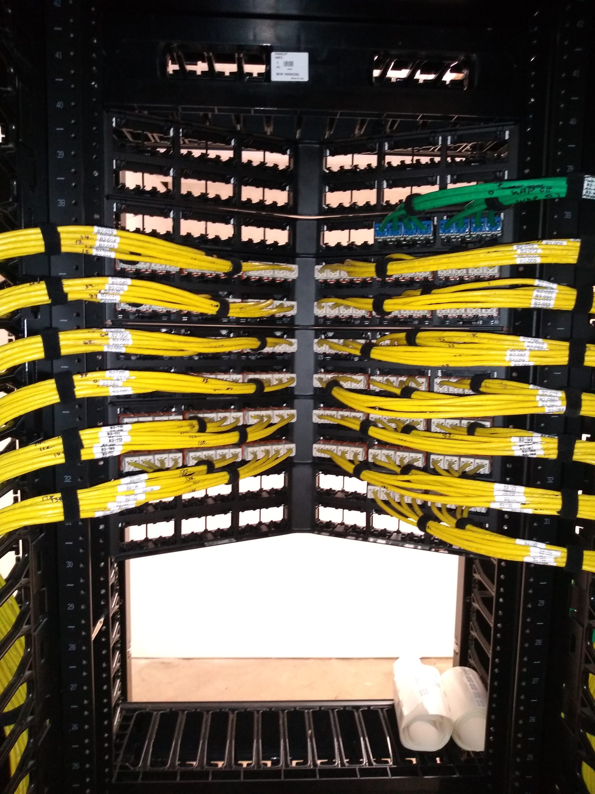 structured cabling set up